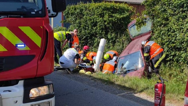 Un blessé grave dans un accident à West-Cappel