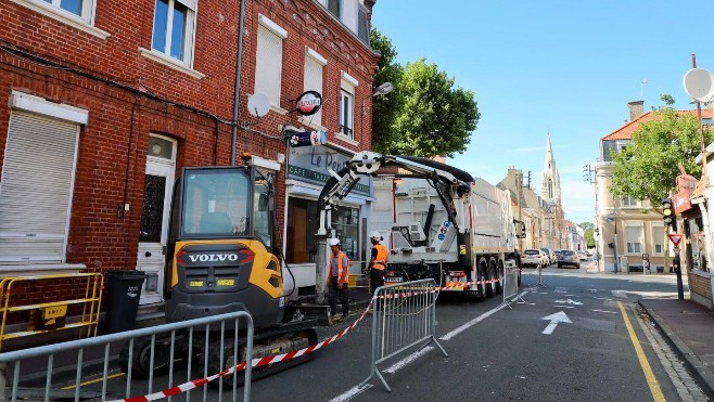 A Calais, circulation perturbée et travaux menés après une déflagration boulevard Gambetta.