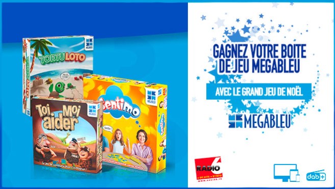 GRAND JEU DE NOEL - Gagnez des dizaines de boites de jeux Mégableu