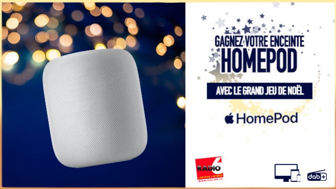 GRAND JEU DE NOEL - Gagnez votre enceinte connectée Apple HOMEPOD