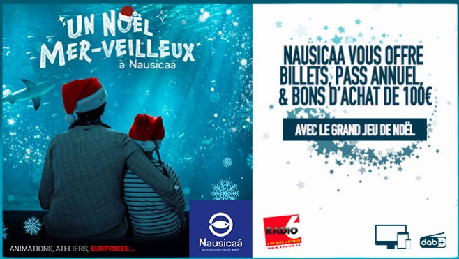 GRAND JEU DE NOEL : Gagnez des entrées, des pass annuels et des bons d'achats avec Nausicaa