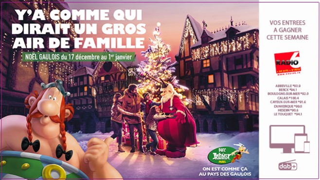 GRAND JEU DE NOEL - Gagnez vos entrées pour Le Parc Astérix