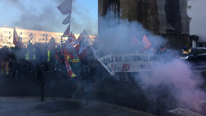 Calais : 5ème journée de mobilisation contre la réforme des retraites