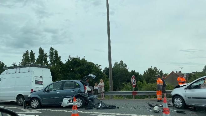 Collision sur l'A16 à Calais à hauteur de la sortie 44