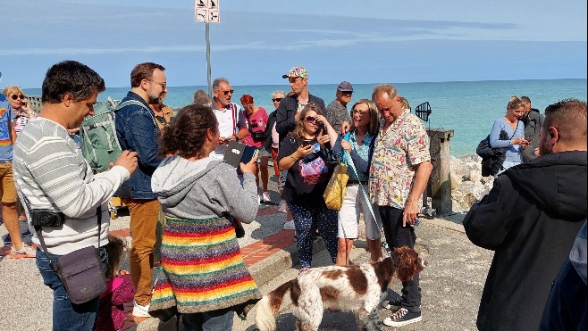 L'acteur Benoit Poelvoorde tourne à Mers les Bains.