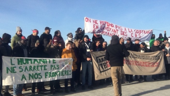 Commémoration à Calais de l'appel de l’Hiver 54 de l’abbé Pierre