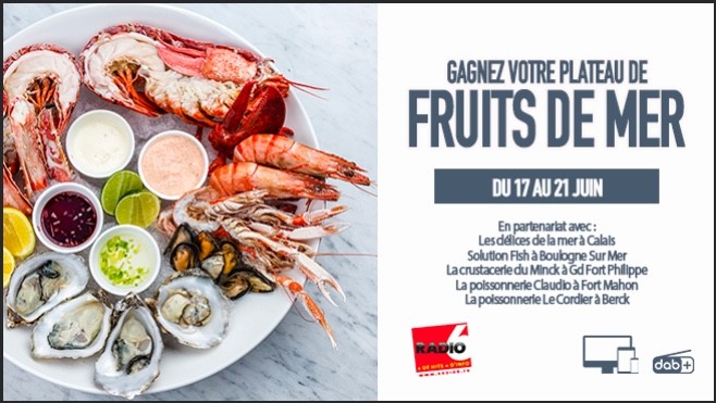 Radio 6 vous offre votre plateau de fruits de mer