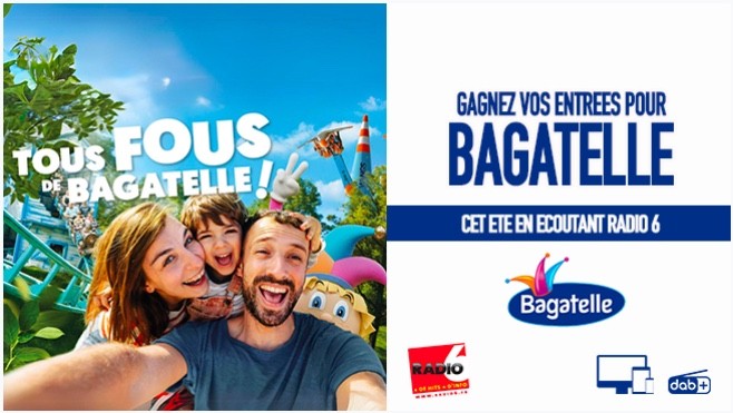 Radio 6 vous offre vos entrées pour Bagatelle