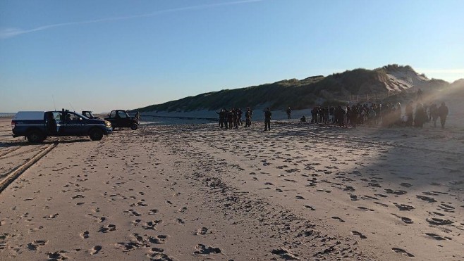 67 migrants interceptés dans les dunes de Saint Quentin en Tourmont