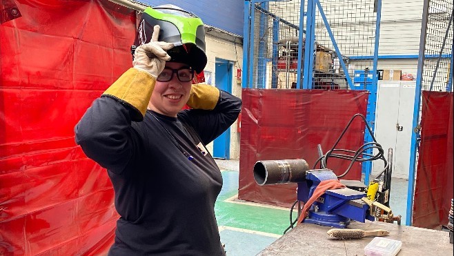 A Gravelines, Leslie a choisi de devenir soudeuse nucléaire à 27 ans ! 