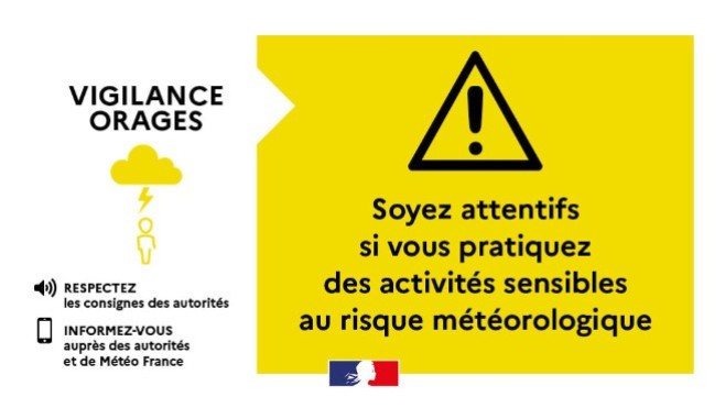 Vent violent et orages annoncés pour la fin de journée avec de nouvelles vigilances 