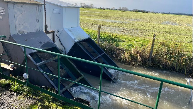 100% de la capacité de pompages des wateringues et canaux du Delta de l'AA opérationnelle pour l'hiver