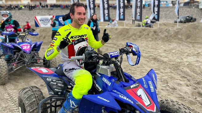 Beach Cross de Berck: Randy Naveaux (Yamaha) remporte la course des quads