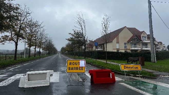 Berck: deux grands axes coupés à la circulation jusqu'à jeudi