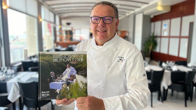 Fort-Mahon: le chef, Jackie Masse, sort un livre de recettes, illustré par Bruno Ghys