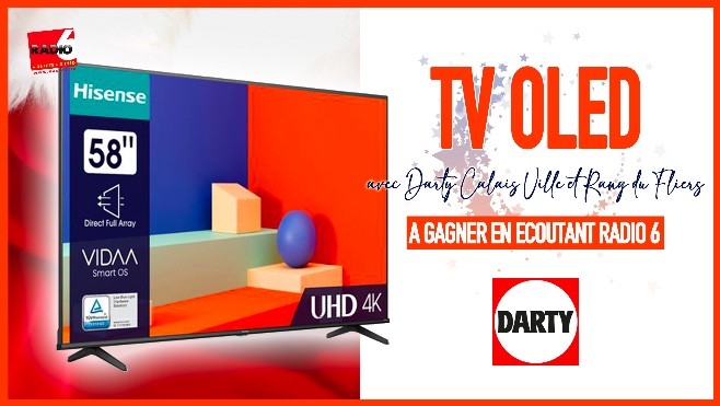 Grand jeu de noël - Gagnez une TV Hisense avec Darty Calais Coeur de Vie et Darty Rang du Fliers