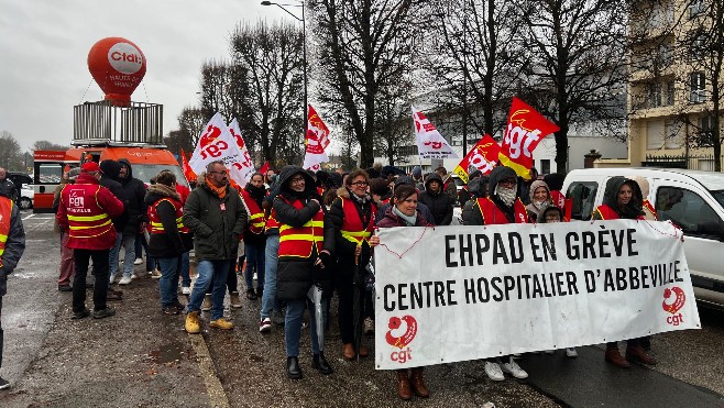 Plusieurs centaines de personnes mobilisées lors des manifestations de la fonction publique aujourd'hui