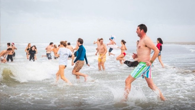 Des bains du nouvel an ce mercredi 1er janvier. 