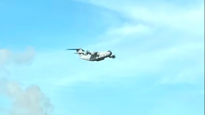 Touquet: un avion de l'armée de l'air a effectué un 