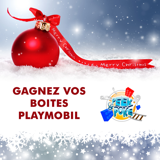 Gagnez vos boites Playmobil avec Peek et Poke