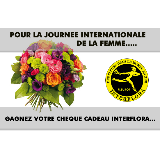 Gagnez vos chèques de 20€ avec Interflora