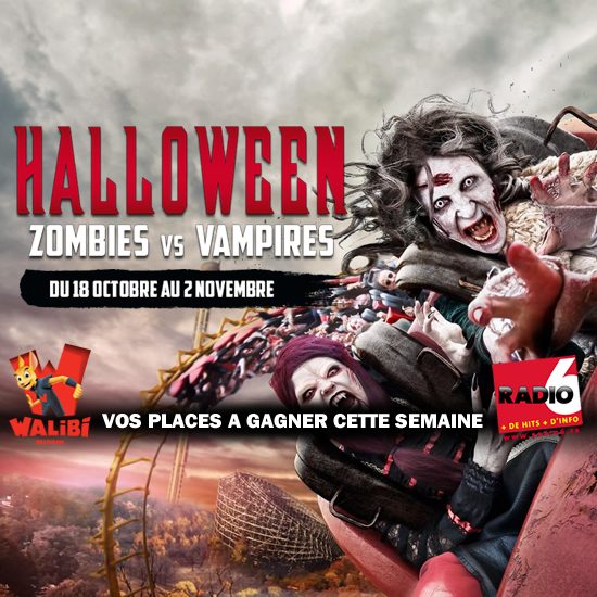 Gagnez vos places pour HALLLOWEEN ZOMBIES VS VAMPIRES à Walibi