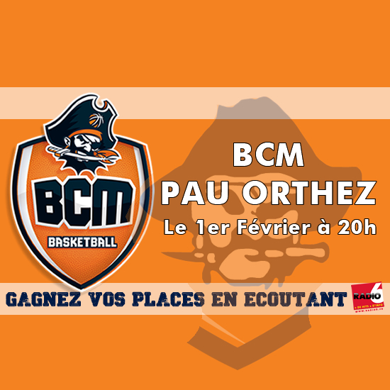 Gagnez vos places pour la rencontre BCM / PAU ORTHEZ