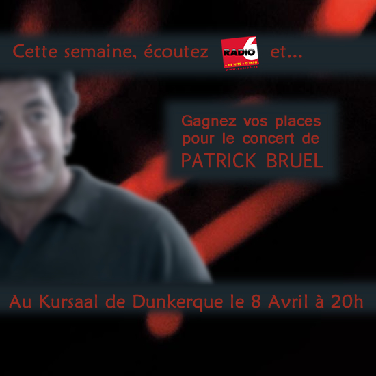 Gagnez vos places pour le Concert de Patrick Bruel