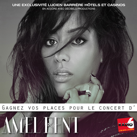 Gagnez vos places pour le concert d'Amel Bent au Touquet