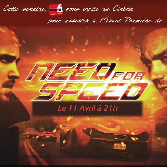 Gagnez vos places pour le film NEED FOR SPEED