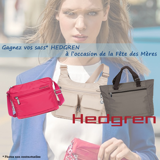 Gagnez vos sacs Hedgren à l'occasion de la Fête des Mères