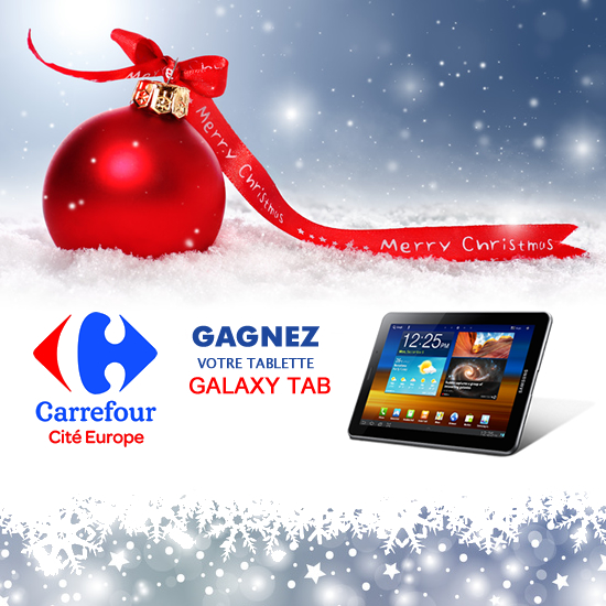 Gagnez votre Galaxy Tab 3 avec Carrefour Coquelles