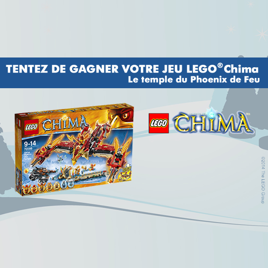 Gagnez votre boite de jeu Légo Chima - Le Temple du Phoenix Feu