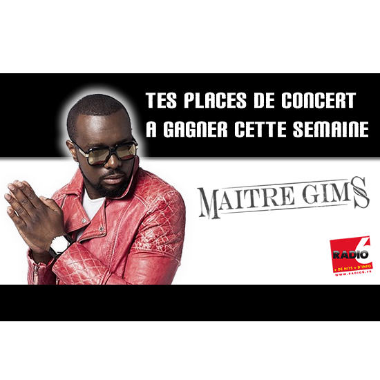 Jeu SMS : Gagne tes invitations pour le concert de Maitre Gims