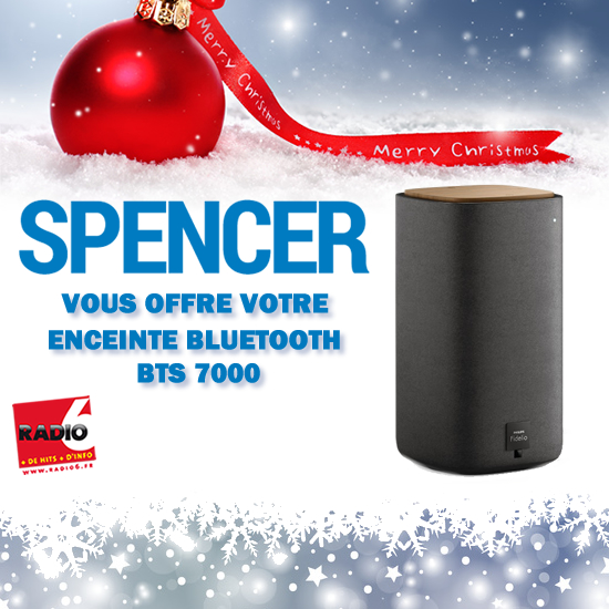 Spencer et Radio 6 vous offrent votre enceinte Bluetooth Philips