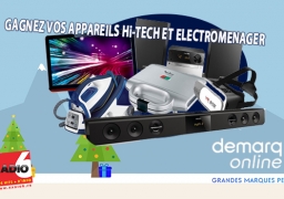 GAGNEZ TELEVISION, CENTRALE VAPEUR, BARRE DE SON... AVEC DEMARQ ONLINE