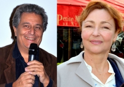 Christian Clavier et Catherine Frot en tournage à Bray-Dunes