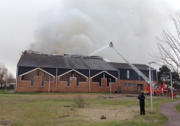 Berck: la salle Secrétin est en feu.