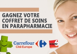 GAGNEZ VOTRE COFFRET DE SOINS EN PARAPHARMACIE AVEC CARREFOUR COQUELLES D'UNE VALEUR DE 100€