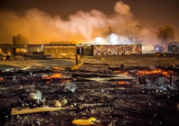 Le camp de migrants de Grande-Synthe détruit par un incendie