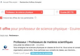 Ecuires : le collège recherche un professeur de sciences physiques !