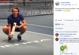 Tennis : le loonois Lucas Pouille est 18ième joueur mondial au classement ATP.