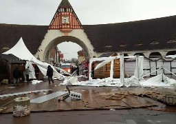 Touquet : la tempête emporte le marché de Noël