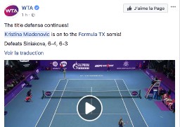 La nordiste Kristina Mladenovic a retrouvé le chemin des victoires... 