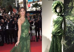 La robe que portait Miss Univers au Festival de Cannes est exposée à Calais. 