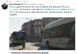 Anne Hidalgo félicite Dunkerque pour la gratuité des bus