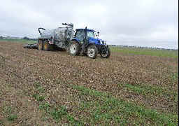 Qualité de l'air: différentes méthodes d'épandage en test chez un agriculteur du Ternois 