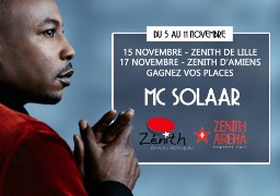 Gagnez vos places pour le concert d'MC SOLAAR à Lille & Amiens