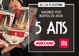 Vos boîtes Meccano à gagner cette semaine avec Radio 6