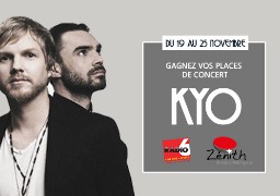 Gagnez 2 places pour le concert de Kyo au Zénith d'Amiens